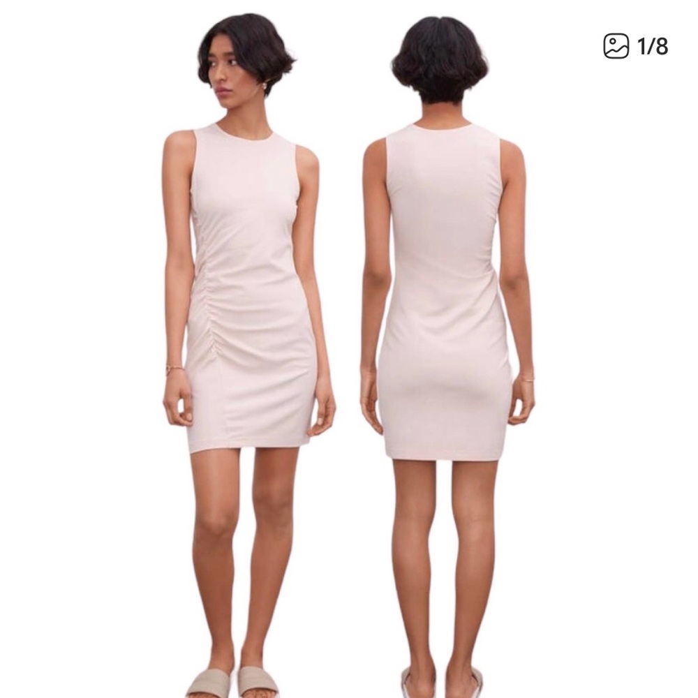 Side seam rushed Dress